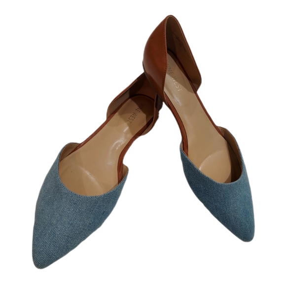 Nine West Shoes - Nine West Denim Leather Flats